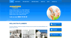 Desktop Screenshot of hawkinsplumbing.co.nz