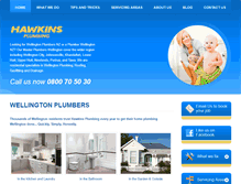 Tablet Screenshot of hawkinsplumbing.co.nz